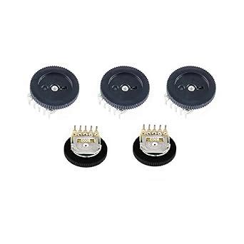 CentIoT - Gear Potentiometer Single Pot Dial Volume Switch 16 x 1mm ...