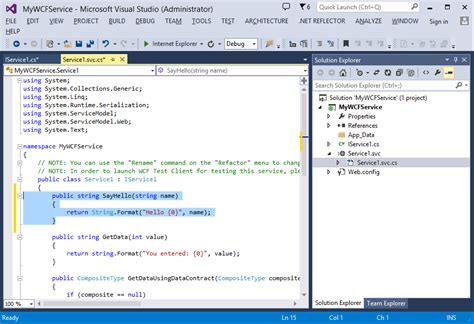 Image result for ASP.NET WCF Example Program
