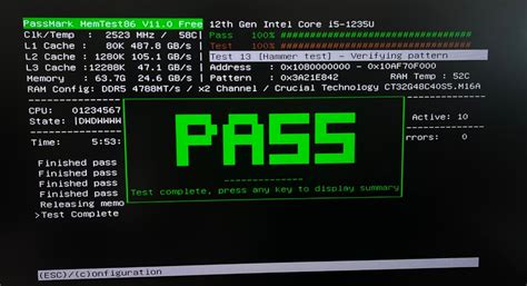 Computer Memory Test 的图像结果