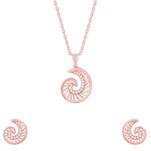 Buy GIVA 925 Silver Rose Gold Volute Set| Gifts for Women and Girls ...