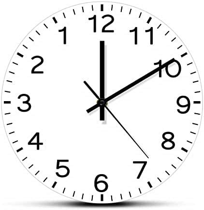 Buy The Geeky Days Run Backwards Clock 12inch Arabia Numbers Battery ...