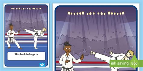 Karate Themed Book Cover (teacher made) - Twinkl