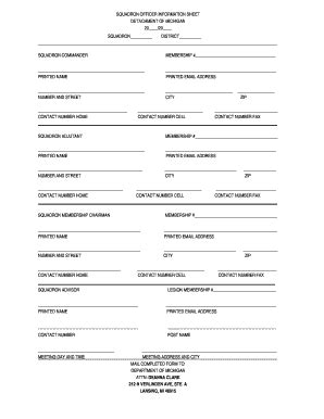Fillable Online michiganlegion 2014-2015 squadron forms ...