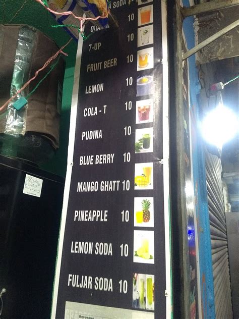 Menu at Fresho Soda Point, Kolkata
