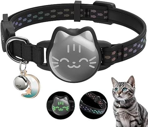 Waterproof Airtag Cat Collar, Breakaway Cat Airtag Collar with Luminous ...