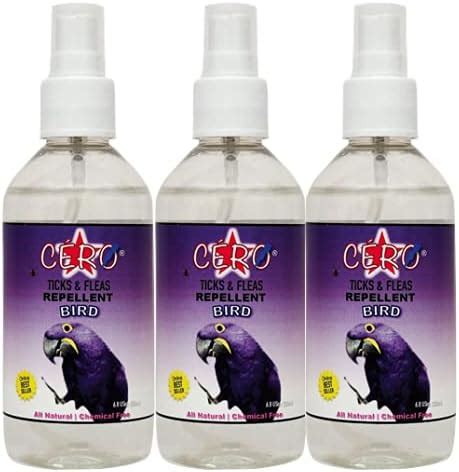 CERO ® 100% Natural Ticks, Fleas & Mites Repellent Spray for Birds 3 PC ...