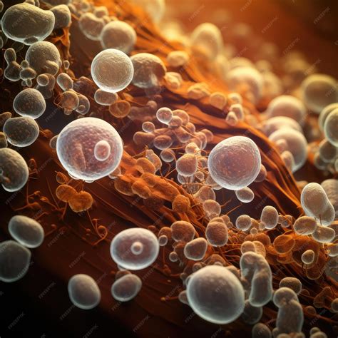 Premium AI Image | Yeast Bacteria