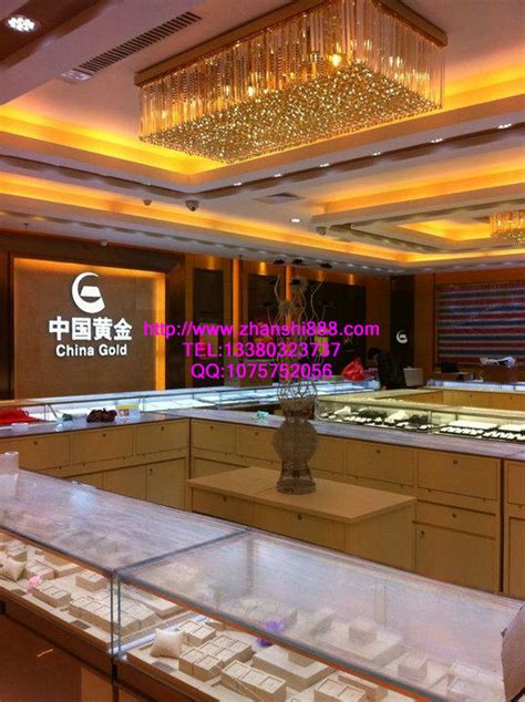 商业展示128平米装修案例_效果图 - 中国黄金-珠宝店 - 设计本