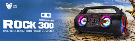 Ant Audio Rock 300 Bluetooth Party Speakers with FM Radio, Micro SD ...