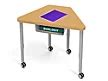 Modern Edge Mobile Trapezoid Student Desk with Book Box at Lakeshore ...