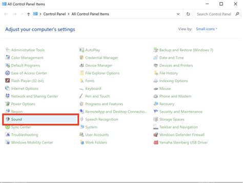 Image result for Audio Control Panel Windows 1.0
