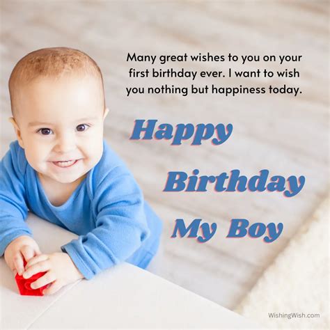 30+ 1st Birthday Wishes For Baby Boy - Happy Birthday Wishes