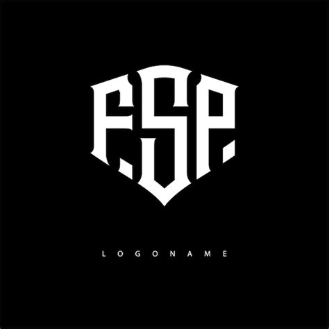 Fsp gothic shield logo bold monogram emblem for premium branding ...
