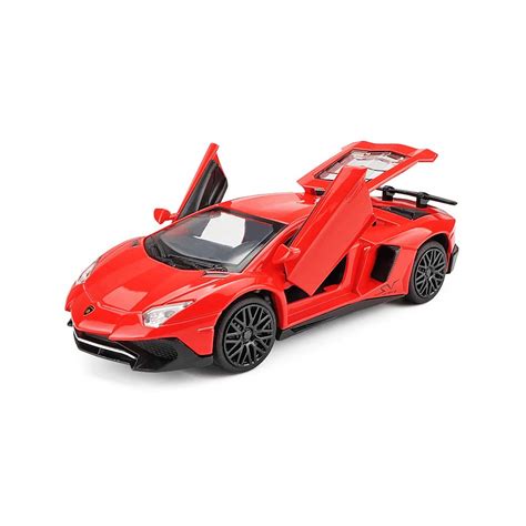 Alloy Collectible Red Lamborghini Car Toy Pull Back Vehicles Diecast ...