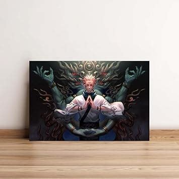 wallpics® Sukuna Superhero Jujutsu Kaisen Anime Art Wall Poster (vinyl ...