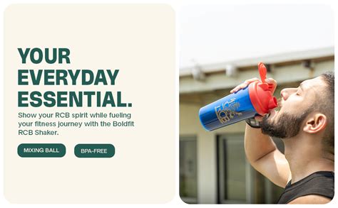 Boldfit Plastic Royal Challengers Bengaluru RCB Official Merchandise ...