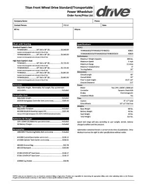 Fillable Online Order Form - Drive Medical Fax Email Print - pdfFiller