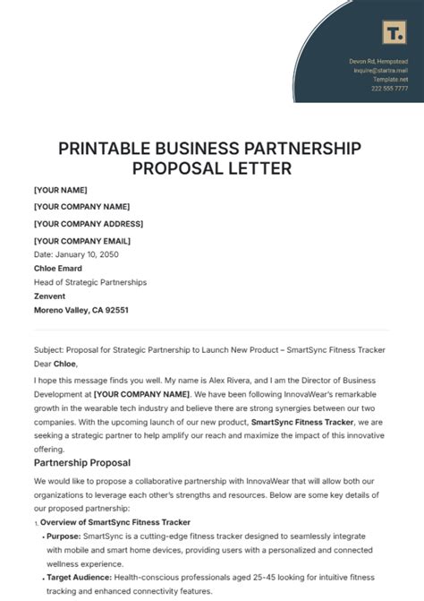 Business Partner Proposal Sample 的图像结果