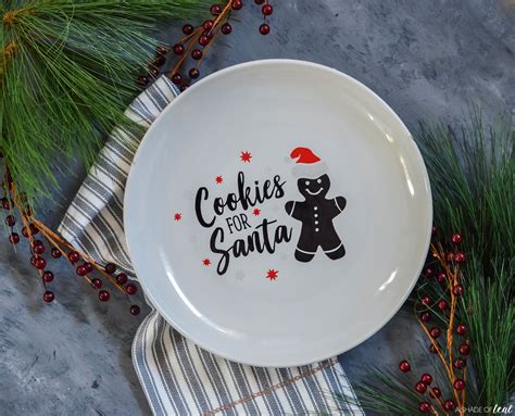 Christmas Cookies for Santa Plate