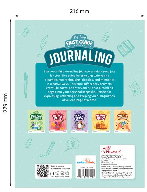 My Very First Guide to Journaling – Creative Writing Book for Kids | D ...