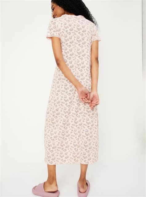 Buy Women Floral Printed Nightgown Online at just Rs. 799.0 ...