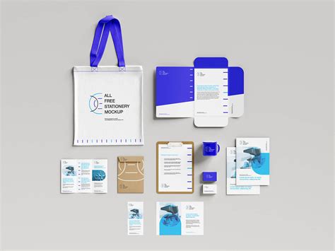 5 Free Corporate Branding Stationery Mockups PSD set - PsFiles