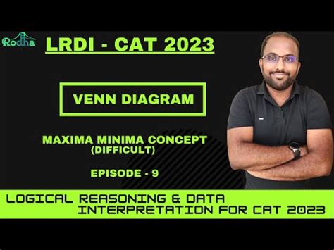 Venn Diagrams - 9 I Maxima Minima in Venn Diagram I CAT 2023 I Logical ...