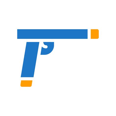 gun backpack medal icon solid blue orange blue colour military symbol ...