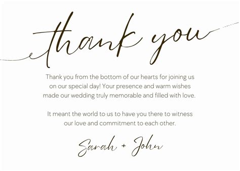 Thank You Notes For Wedding Gifts Templates - Ablebionics