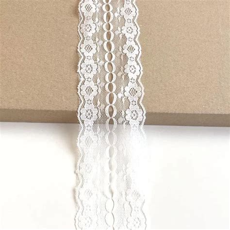 Orient Lace Craft White Net Lace Ribbon, 5.5 cm Wide, 10 Meter | Floral ...