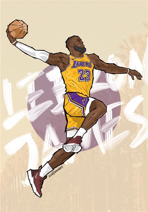 How To Draw Cartoon Lebron James