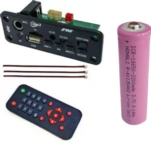 eronic BT MODULE WITH MIC SLOT, TWO 5 WATT SPEAKER, SD CARD,1PCS 2000MH ...