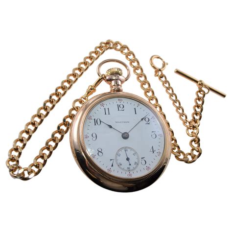 Gold Pocket Watch With Chain