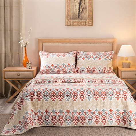 Buy Nouveau Tradition Kaleen Global Red Bed Sheet Online - Maspar