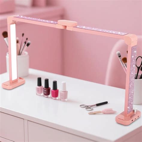 34in Half Moon Light for Desk, Foldable Lamp for Art, Tattooing, Craft ...