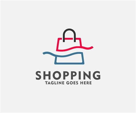 Shopping bag logo design template illustration usable logo for ...