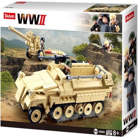 Sluban M38-B0695 WWII WW2 Half Track Armoured Vehicle - 460 Pcs — Toycra