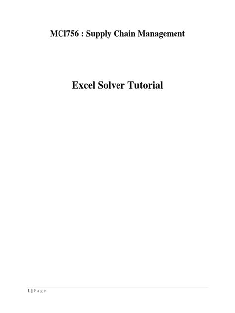 Image result for Solver Tutorial