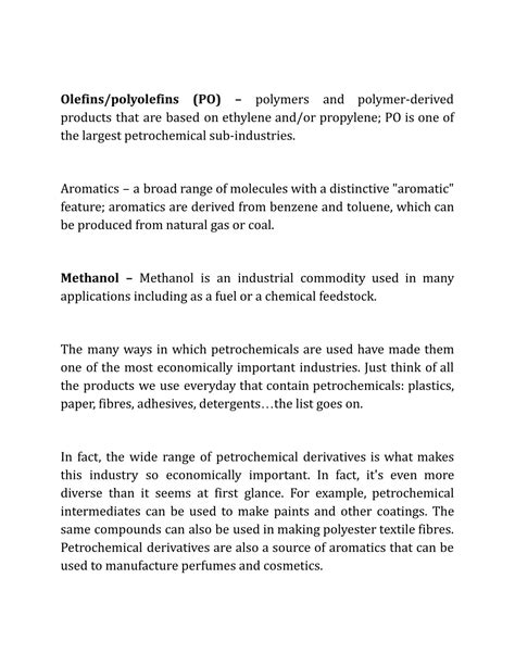 PPT - What are Petrochemicals? An Overview of the Petrochemical ...
