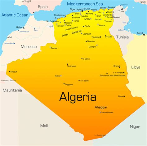 Algeria Map - Algeria