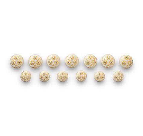Buy White Swirl Floral Enamel Buttons Online | Suit Buttons | JRT ...