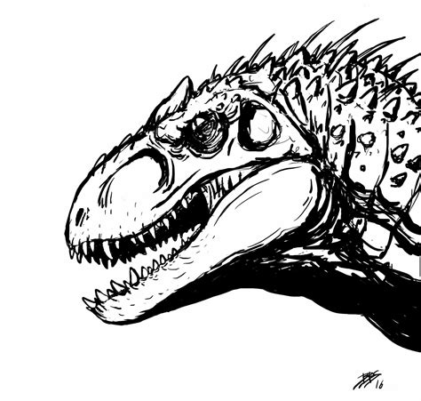 Jurassic World Indominus Rex Drawing | Free download on ClipArtMag