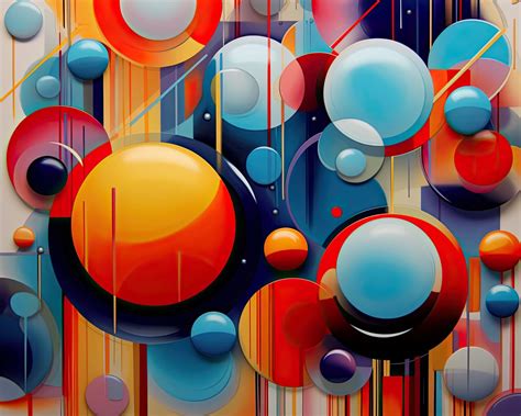 Download wallpaper 1280x1024 circles, lines, intersection, background ...