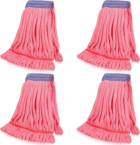 Amazon.com: Lallisa 16 Pcs Bulk Commercial Mop Head Replacement 18 oz ...