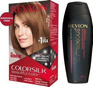 Revlon ColorSilk Hair Color with Keratin (With Free Outrageous Shampoo ...