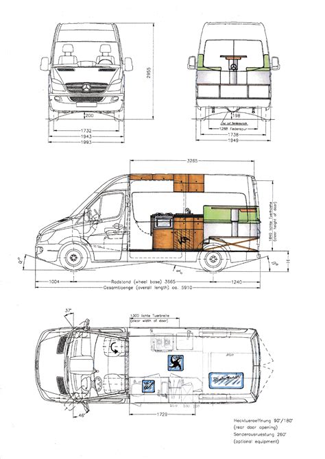 Sprinter Van Layout Template, Printable layout templates for the metris ...