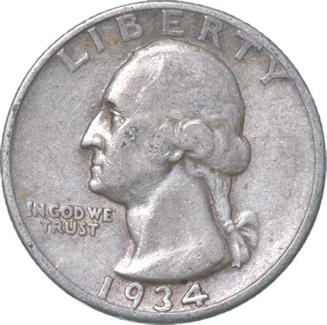 Better 1934 US Washington 90% Silver Quarter Coin Set Break | Property Room