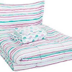 Buy AmazonBasics Easy Care Super Soft Microfiber Kid's Bed-in-a-Bag ...