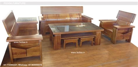 Indian Teak Wood Sofa Set Chesterfield Sofa And Chair Set Rexine Sofa 3 ...