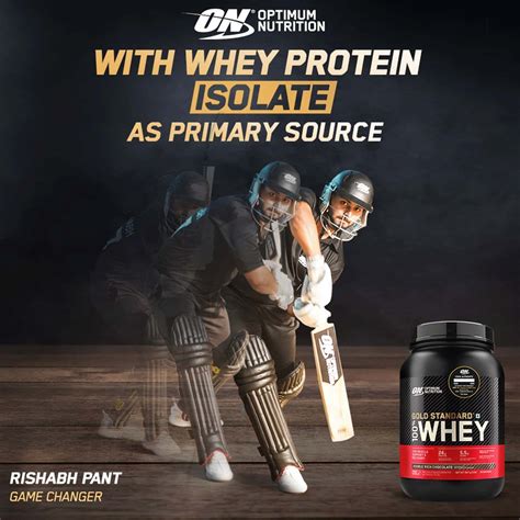 Buy OPTIMUM NUTRITION (ON) GOLD STANDARD 100% WHEY PROTEIN POWDER -2 ...